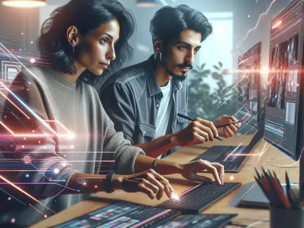 "Adobe After Effects interface showcasing new real-time collaboration features for enhanced video editing teamwork"